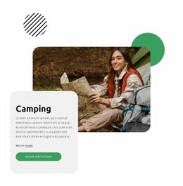 Campingplatz Im Nationalpark Eine Seitenvorlage