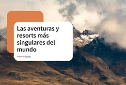 Plantilla De Plataforma De Lanzamiento Para Aventura Inolvidable