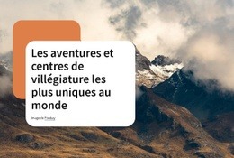 Aventure Inoubliable - Conception De Sites Web