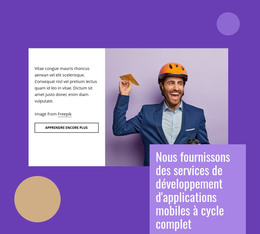 Développement D'Applications Mobiles À Cycle Complet - Modèle De Site