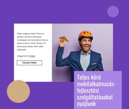 Teljes Körű Mobilalkalmazás -Fejlesztés - Webhelysablon