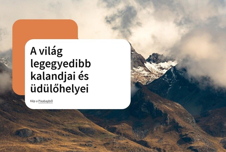 Felejthetetlen kaland Weboldal tervezés