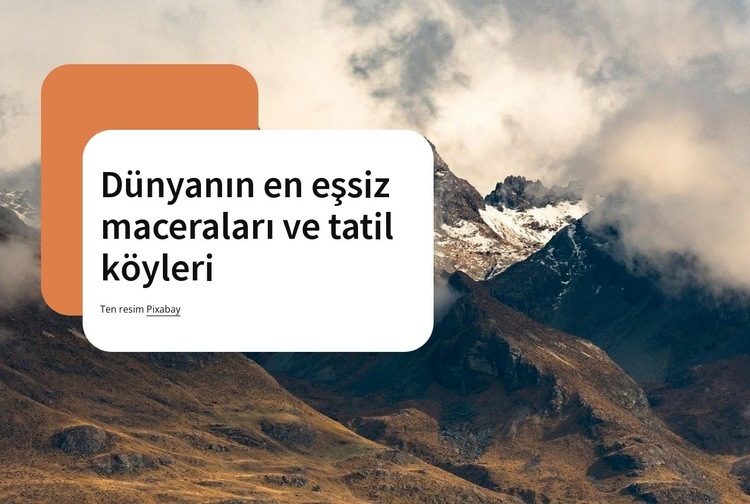 unutulmaz macera Açılış sayfası