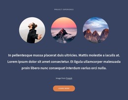 Website Mockup Generator For Text And 3 Circled Images