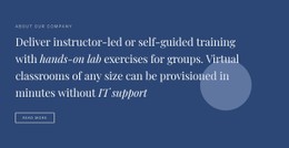 Text And Button With Shape HTML5 & CSS3 Template