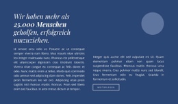 Text Mit Kreisform - Responsives Design