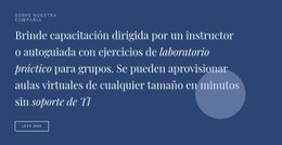 Texto Y Botón Con Forma: Maqueta De Sitio Web Profesional Personalizable