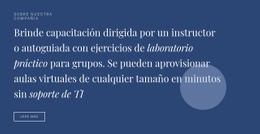 Creador De Páginas Para Texto Y Botón Con Forma