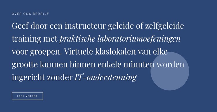 Tekst en knop met vorm CSS-sjabloon