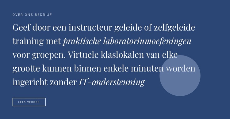 Tekst en knop met vorm Website mockup