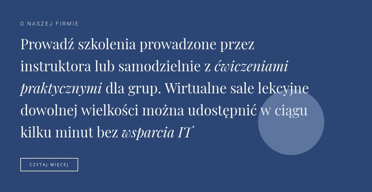 Tekst i przycisk z kształtem Makieta strony internetowej