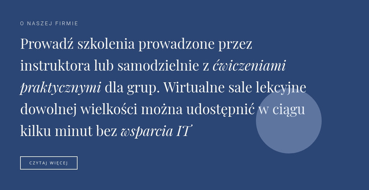 Tekst i przycisk z kształtem Szablon witryny sieci Web