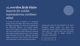 Daire Şekilli Metin - Duyarlı Tek Sayfalık Şablon