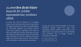 Daire Şekilli Metin Için Premium Web Sitesi Tasarımı