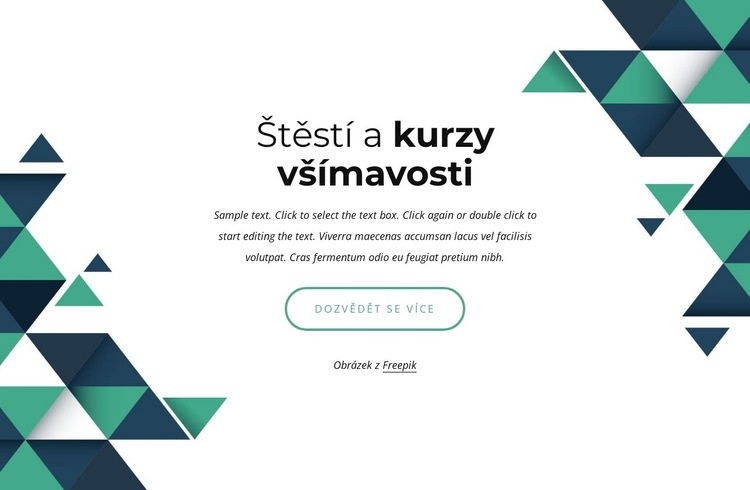 Kurzy štěstí a všímavosti Šablona CSS