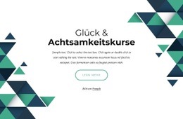 Glücks- Und Achtsamkeitskurse – Mehrzweck-Einseitenvorlage