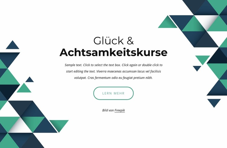 Glücks- und Achtsamkeitskurse Joomla Vorlage