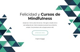 Cursos De Felicidad Y Mindfulness - Maqueta De Sitio Web Psd