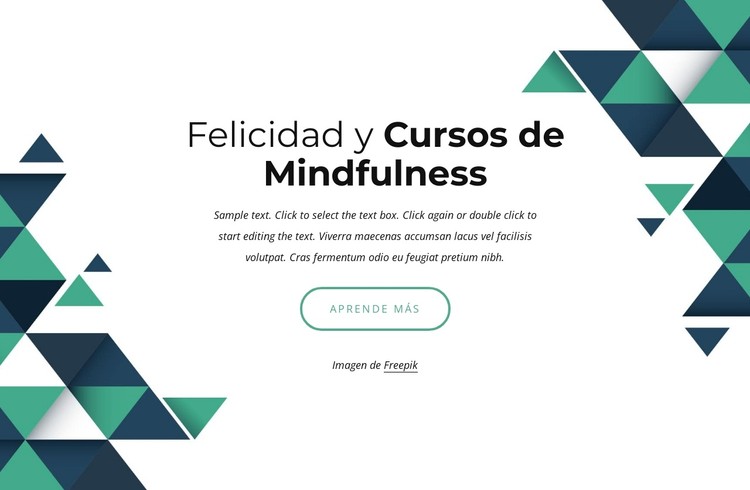 Cursos de felicidad y mindfulness Plantilla CSS