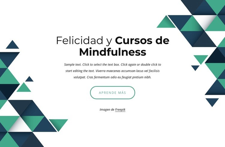 Cursos de felicidad y mindfulness Plantilla HTML5