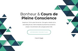 Cours De Bonheur Et Pleine Conscience Modèle De Conception