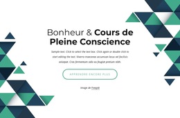 Cours De Bonheur Et Pleine Conscience - Un Magnifique Modèle De Collection De Couleurs