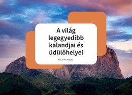 Természetjáró Vakációink CSS Űrlapsablon