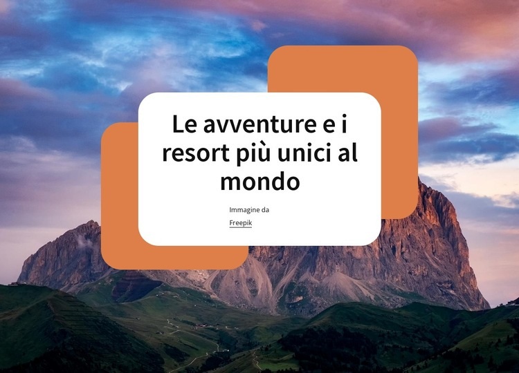 Le nostre vacanze escursionistiche Modelli di Website Builder