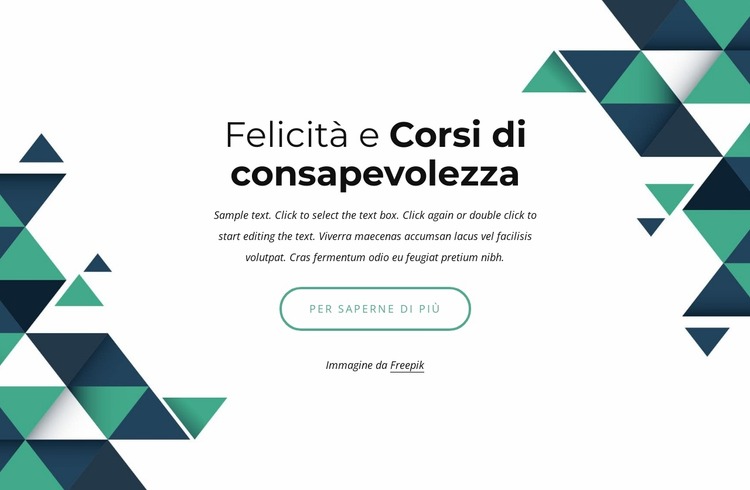 Corsi di felicità e consapevolezza Modello Joomla