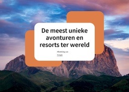 Onze Wandelvakanties - Website Creation HTML