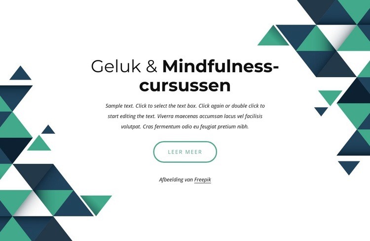 Geluk en mindfulness cursussen Html Website Builder
