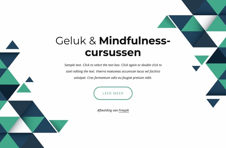 Geluk en mindfulness cursussen Joomla-sjabloon