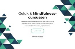 Geluk En Mindfulness Cursussen Één Paginasjabloon
