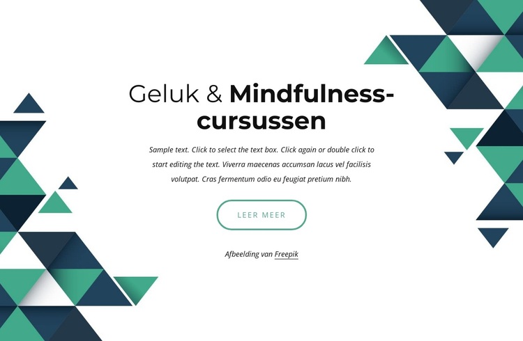 Geluk en mindfulness cursussen WordPress-thema