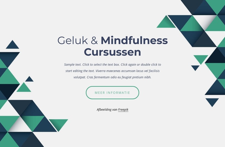 Geluk en mindfulness cursussen WordPress-thema