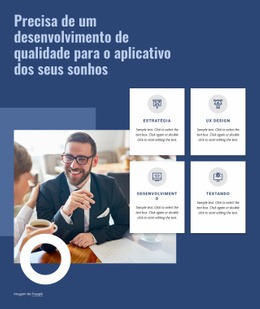 Desenvolvimento De Qualidade Para Seu Aplicativo - Modelos De Design De Site
