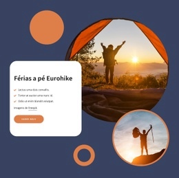 Modelo HTML5 Incrível Para Férias De Caminhada Eurohike