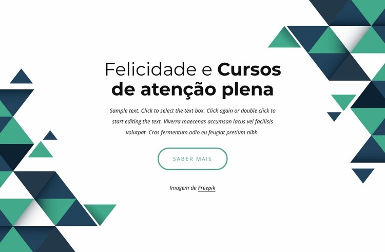 Cursos de felicidade e mindfulness Template Joomla