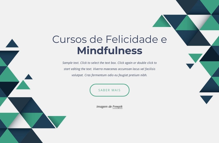 Cursos de felicidade e mindfulness Tema WordPress