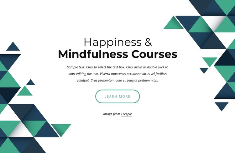 Happiness and mindfulness courses Static Site Generator