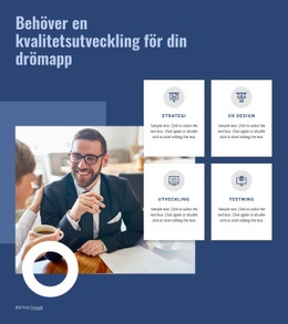 Kvalitetsutveckling För Din App - Mallar Webbplatsdesign