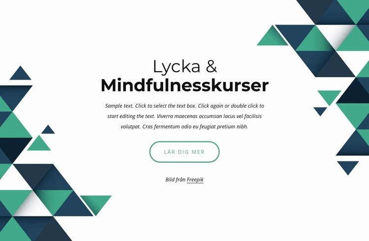 Lycka och mindfulness kurser WordPress -tema
