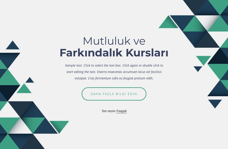 Mutluluk ve farkındalık kursları WordPress Teması