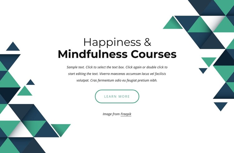 Happiness and mindfulness courses WordPress Theme