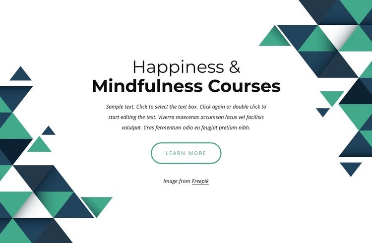 Happiness and mindfulness courses Wysiwyg Editor Html 
