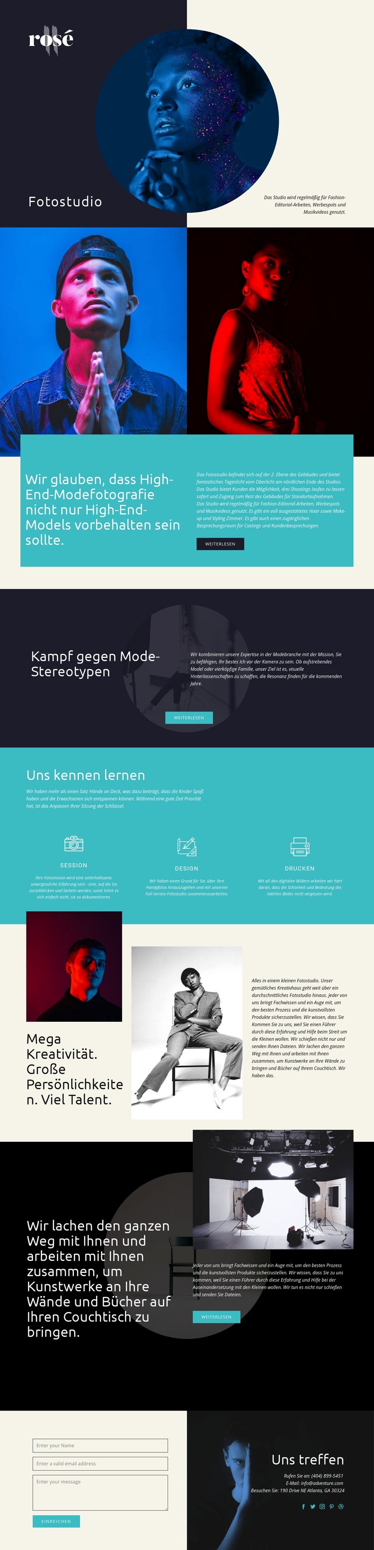 Rose HTML5-Vorlage