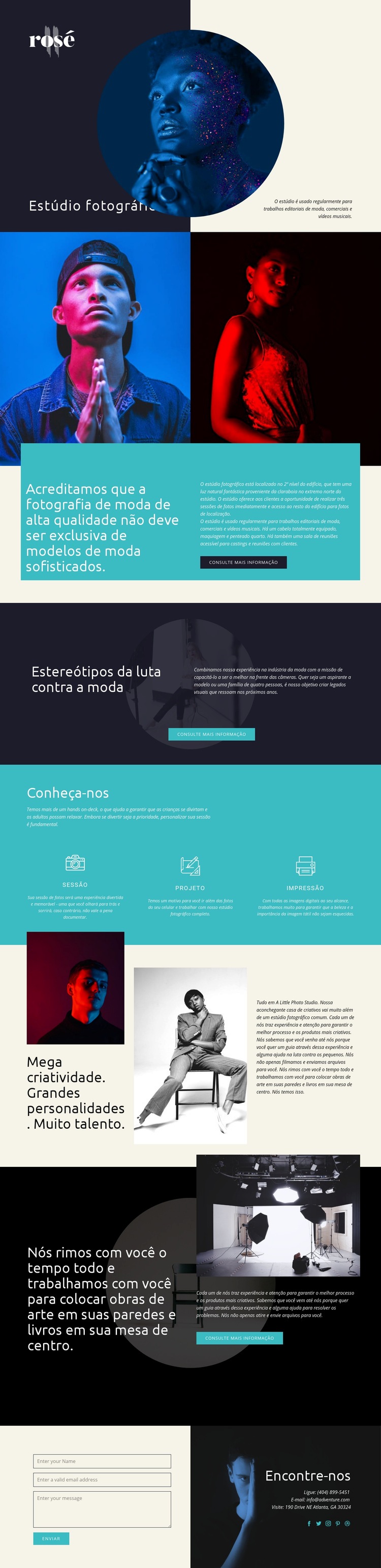 Rosa Construtor de sites HTML