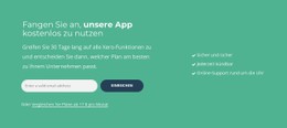 Beginnen Sie Kostenlos Mit Der Nutzung Unserer App Premium-CSS-Vorlage