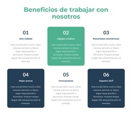 Secciones De La Página De Inicio Para Oportunidades De Aprendizaje Y Desarrollo