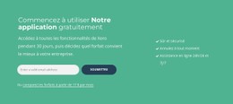 Commencez À Utiliser Notre Application Gratuitement Modèle CSS Premium